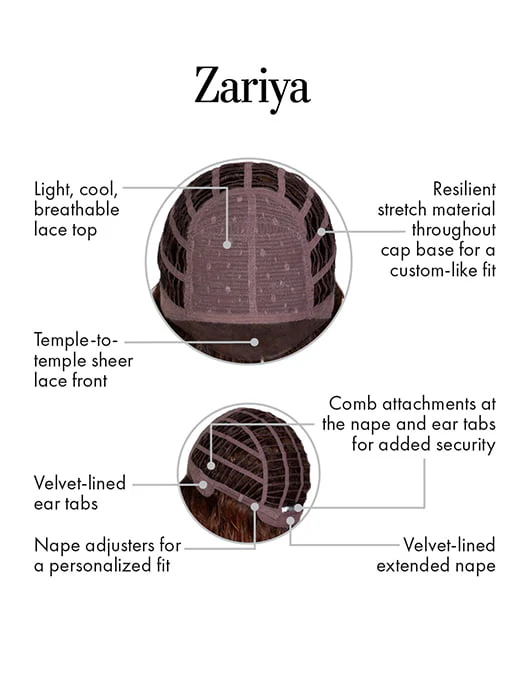 Zariya | Synthetic Lace Front Wig (Mono Part)