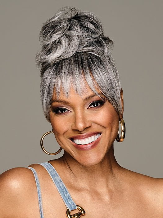 28429-sleek-style-bun-bangs-synthetic-hairpiece-1.jpg Sleek Style Bun & Bangs | Synthetic Hairpiece