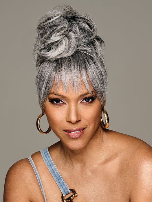 28429-sleek-style-bun-bangs-synthetic-hairpiece-2.jpg Sleek Style Bun & Bangs | Synthetic Hairpiece