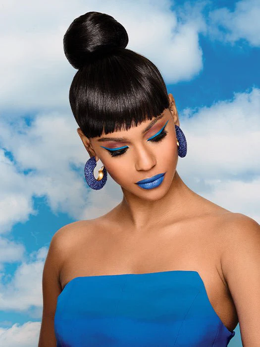 28429-sleek-style-bun-bangs-synthetic-hairpiece-5.webp Sleek Style Bun & Bangs | Synthetic Hairpiece