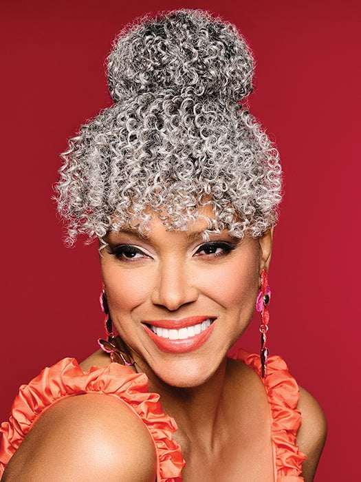 28676-bombshell-bun-bangs-synthetic-hairpiece-3.jpg Bombshell Bun & Bangs | Synthetic Hairpiece
