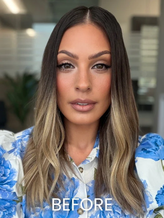 Barely There Straight 12" | Synthetic Hair Topper (Hand Tied)