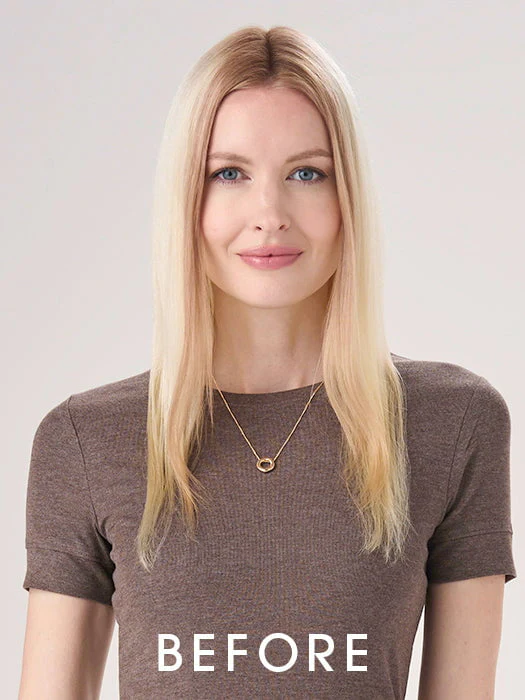 Barely There Wavy 16" | Synthetic Hair Hair Topper (Hand Tied)