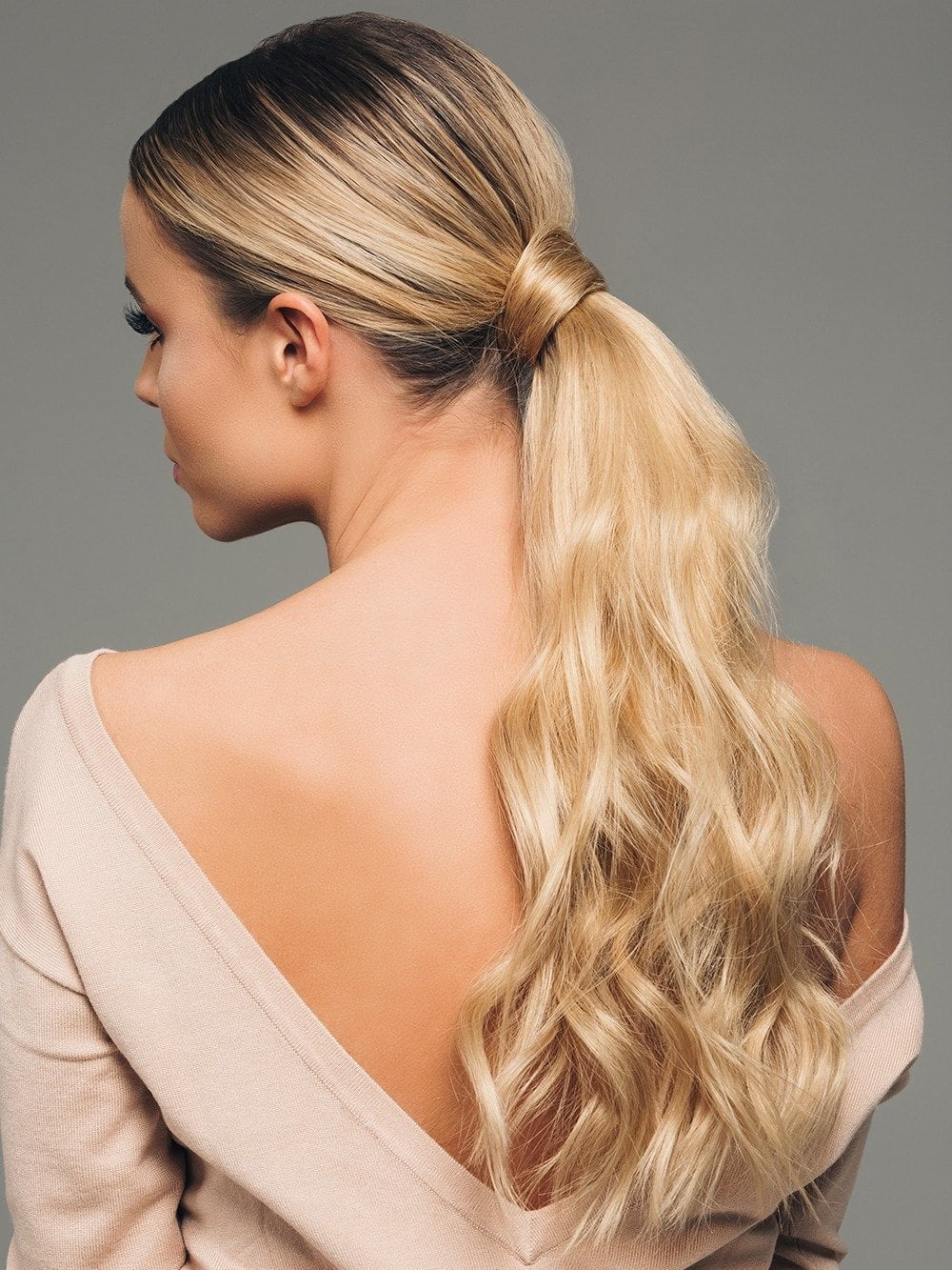 30387-16-human-hair-pony-1-piece-wrap-around-ponytail-5.jpg 16" Human Hair Pony (1 Piece) | Wrap-Around Ponytail