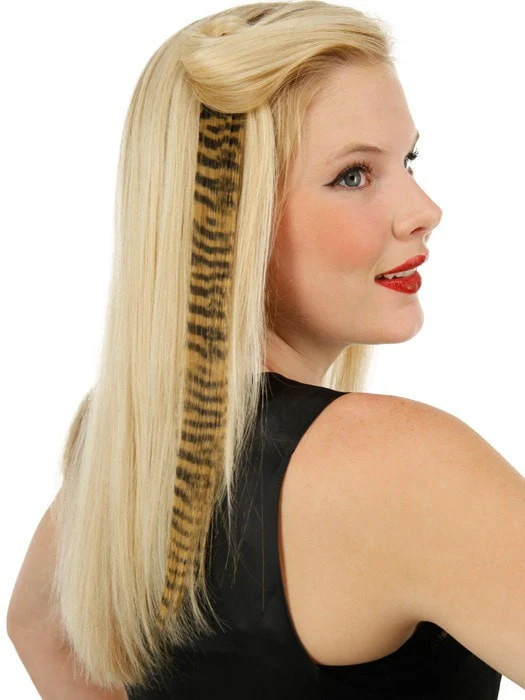 30443-16-tiger-print-hair-extensions-1pc-discontinued-5.webp 16" Tiger Print Hair Extensions (1pc) | Discontinued