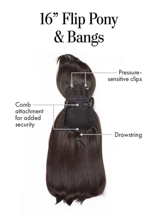 30444-16in-flip-pony-bangs-synthetic-hairpiece-4.webp 16in Flip Pony & Bangs | Synthetic Hairpiece