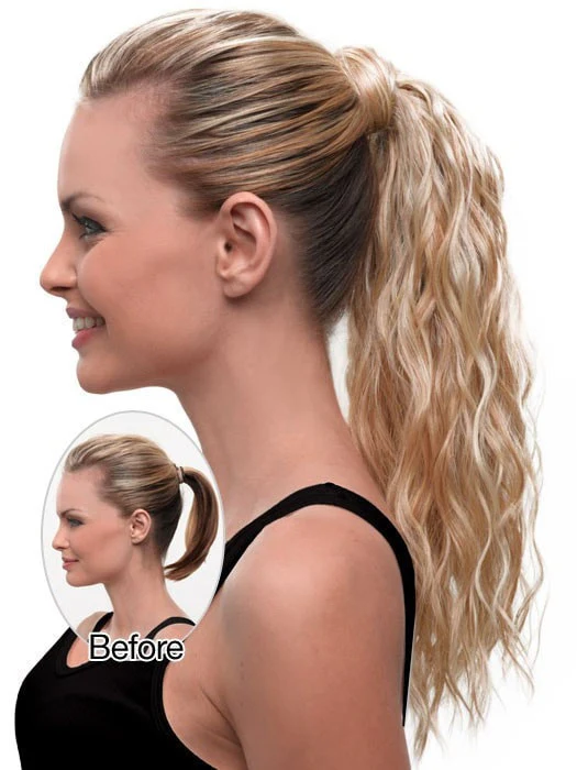 18" Simply Wavy Pony | HF Synthetic Ponytail (Wrap-Around) | DISCONTINUED