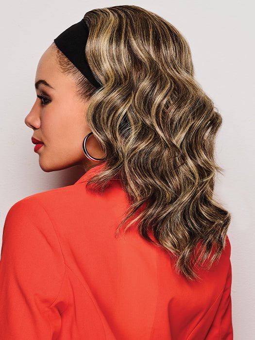 30527-18-wavy-waves-headband-wig-synthetic-hairpiece-4.jpg 18" Wavy Waves Headband Wig | Synthetic Hairpiece