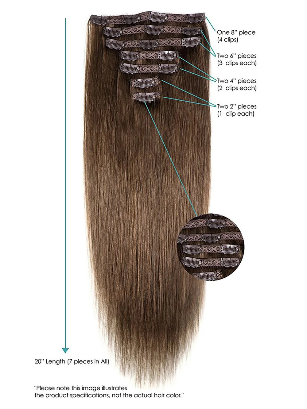 20" Clip-In Hair Extensions | Remy Human Hair (7 Piece) | Unavailable