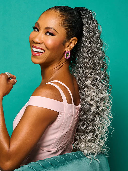 27" Glam Curls Pony | Synthetic Hair Clip In Extensions (Drawstring)