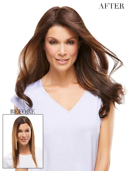 easiPart HH XL 18" Exclusive Colors | Remy Human Hair Topper (Mono Top)